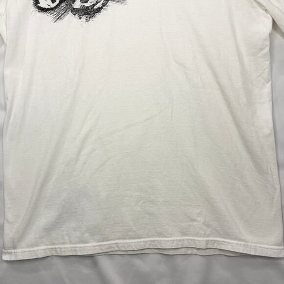 Quiksilver Mens Size L Graphic Tee T-Shirt Y2K Slim Fit White Surf Snowboard - Picture 6 of 13